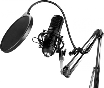 Микрофон проводной Оклик SM-600G 2.5м черный от магазина РЭССИ