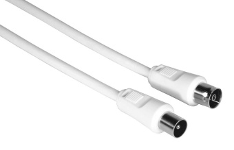 Кабель антенный Hama H-205029 Coax (m)/Coax (f) 3м. белый (00205029) от магазина РЭССИ