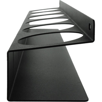 Настенный держатель-органайзер для баллончиков EMBODIMENT с крючками черный EMB-WOP-L-B от магазина РЭССИ