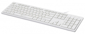 Клавиатура Оклик 500M белый USB slim Multimedia от магазина РЭССИ