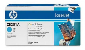 Картридж лазерный HP 504A CE251A голубой (7000стр.) для HP CM3530/CP3525 от магазина РЭССИ