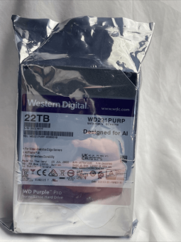 Жесткий диск WD SATA-III 22TB WD221PURP Surveillance Purple Pro (7200rpm) 512Mb 3.5" от магазина РЭССИ