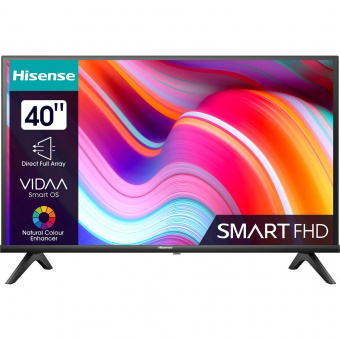 Телевизор LED Hisense 40" 40A4K Frameless черный FULL HD 60Hz DVB-T DVB-T2 DVB-C DVB-S DVB-S2 WiFi Smart TV (RUS) от магазина РЭССИ