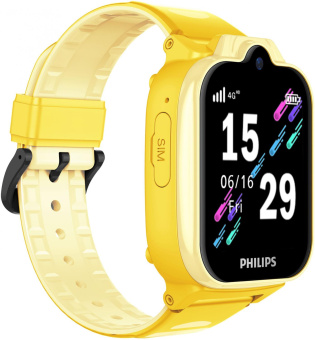 Смарт-часы Philips Kids W6610 1.69" IPS корп.желтый рем.желтый (CTW6610YL/00) от магазина РЭССИ