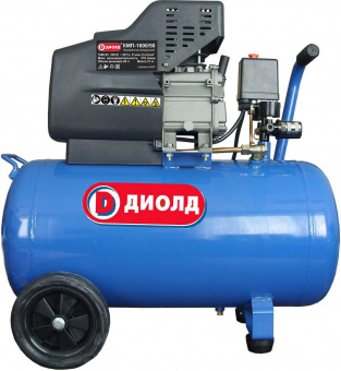 Компрессор поршневой Диолд КМП-1600/50 масляный 210л/мин 50л 1600Вт синий/черный от магазина РЭССИ