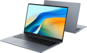 Ноутбук Huawei MateBook D 16 MCLF-X Core i5 12450H 16Gb SSD512Gb Intel UHD Graphics 16" IPS (1920x1200) noOS grey space WiFi BT Cam (53013YDK) от магазина РЭССИ
