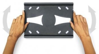 Кронштейн для телевизора Holder LCDS-5010 черный металлик 20"-40" макс.45кг настенный наклон от магазина РЭССИ