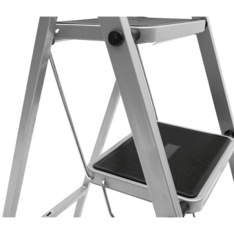 Стремянка Zalger 3 широкие ступени с ковриком сталь 511-3 от магазина РЭССИ