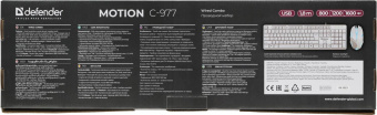 Клавиатура + мышь Defender Motion C-977 клав:белый мышь:белый/розовый USB Multimedia (45977) от магазина РЭССИ