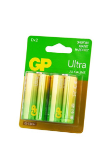 Элемент питания GP Ultra GP13AUA21-2CRSBC2 G-TECH LR20 BL2 от магазина РЭССИ