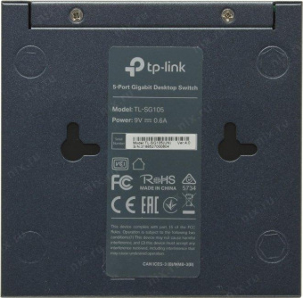 TP-Link TL-SG105 5-port Desktop Gigabit Switch, 5 10/100/1000M RJ45 ports, metal case от магазина РЭССИ
