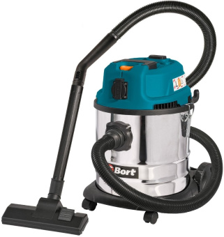 Строительный пылесос Bort BSS-1620-Storm 1600Вт (уборка: сухая/влажная) синий от магазина РЭССИ