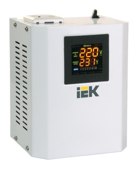 Стабилизатор напряжения IEK Boiler 0.5кВА однофазный белый (IVS24-1-00500) от магазина РЭССИ