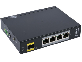 Коммутатор D-Link DIS-100G-5PSW/A1A 4x1Гбит/с 1SFP 4PoE+ 120W неуправляемый от магазина РЭССИ