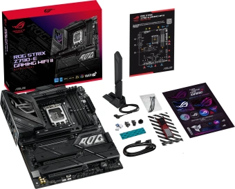 Материнская плата Asus ROG STRIX Z790-E GAMING WIFI II Soc-1700 Intel Z790 4xDDR5 ATX AC`97 8ch(7.1) 2.5Gg RAID+HDMI+DP от магазина РЭССИ