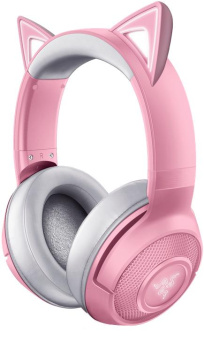 Наушники с микрофоном Razer Kraken BT - Kitty Edition - Quartz розовый/серый мониторные BT оголовье (RZ04-03520100-R3M1) от магазина РЭССИ