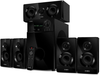 Колонки Sven HT-210 5.1 черный 125Вт от магазина РЭССИ