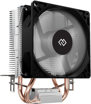 Устройство охлаждения(кулер) Digma D-CPC110-1 90x90x25mm Soc-AM4/1151/1200 черный 3-pin 23dB Al+Cu 110W 245gr Ret от магазина РЭССИ