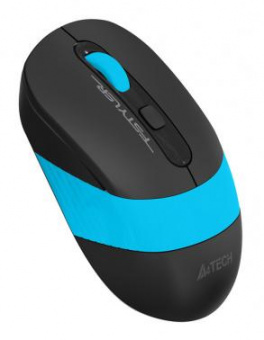 Мышь A4Tech Fstyler FG10S черный/синий оптическая (2000dpi) silent беспроводная USB для ноутбука (4but) от магазина РЭССИ
