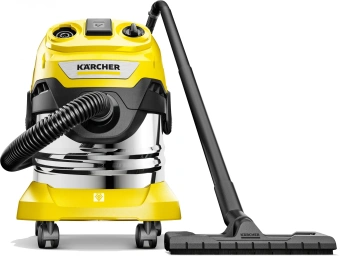 Строительный пылесос Karcher WD 4 P S V-20/5/22 1000Вт (уборка: сухая/сбор воды/выдув) желтый от магазина РЭССИ