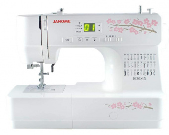 Швейная машина Janome 1030 MX белый/цветы от магазина РЭССИ