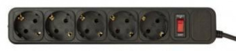 Сетевой фильтр PC Pet AP01006-5-B 5м (5 розеток) черный (пакет ПЭ) от магазина РЭССИ