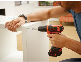 Дрель-шуруповерт Black+Decker BDCDD12-QW аккум. патрон:быстрозажимной от магазина РЭССИ