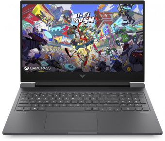 Ноутбук HP Victus 16-r1076ci Core i7 14650HX 16Gb SSD512Gb NVIDIA GeForce RTX4050 6Gb 16.1" IPS FHD (1920x1080) FreeDOS silver WiFi BT Cam (B09JWEA) от магазина РЭССИ