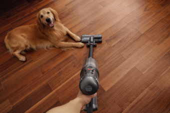 Пылесос моющий Puppyoo T12 Plus Rinse 585Вт серый от магазина РЭССИ