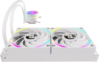 Система водяного охлаждения Formula Oasis L240 ARGB Soc-AM5/AM4/1200/2066/1700/1851 белый 4-pin 1-27.2dB Al+Cu 310W Ret (OASIS L240 ARGB WH) от магазина РЭССИ