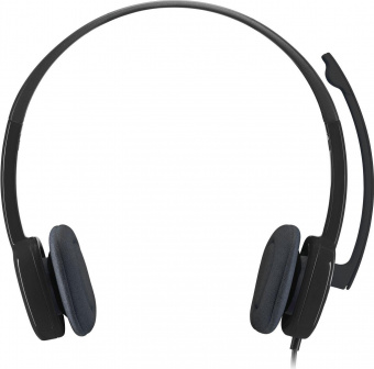 Наушники с микрофоном Logitech H151 черный 1.8м накладные оголовье (981-000589) от магазина РЭССИ