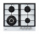 Газовая варочная поверхность Weissgauff HGG 641 WGh белый от магазина РЭССИ