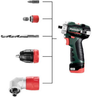 Дрель-шуруповерт Metabo Power Maxx BS BL аккум. патрон:быстрозажимной (кейс в комплекте) (601749500) от магазина РЭССИ