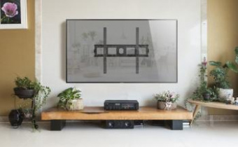 Кронштейн для телевизора Onkron UF4 черный 55"-100" макс.75кг настенный фиксированный от магазина РЭССИ