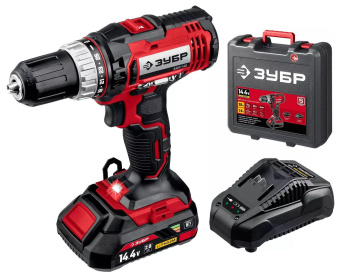 Дрель-шуруповерт Зубр ДШЛ-145-21 аккум. патрон:быстрозажимной от магазина РЭССИ