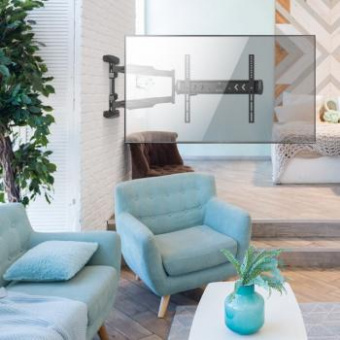 Кронштейн для телевизора Onkron NP47 черный 40"-75" макс.35кг настенный поворот и наклон от магазина РЭССИ