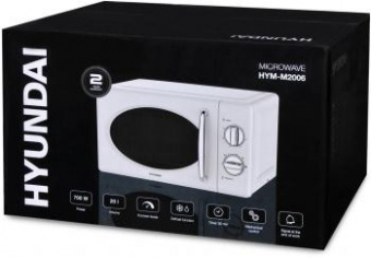 Микроволновая Печь Hyundai HYM-M2006 20л. 700Вт белый от магазина РЭССИ
