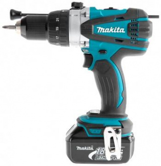 Дрель-шуруповерт Makita DHP458RFE аккум. патрон:быстрозажимной (кейс в комплекте) от магазина РЭССИ