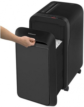 Шредер Fellowes PowerShred LX221 черный (секр.P-5) перекрестный 20лист. 30лтр. скрепки скобы пл.карты от магазина РЭССИ