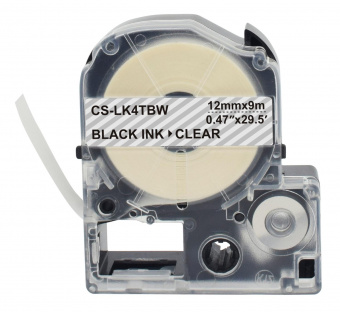 Картридж ленточный Cactus CS-LK4TBW черный для Epson LW300/LW400/LW700/LW600P/LW1000P от магазина РЭССИ