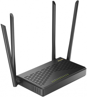 Роутер беспроводной D-Link DIR-825/GFRU/R3A AC1200 1000BASE-X SFP/4G ready черный от магазина РЭССИ