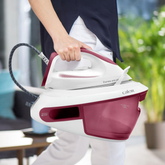 Парогенератор Tefal Pro Express Anticalc SV8012E0 2800Вт белый/фиолетовый от магазина РЭССИ