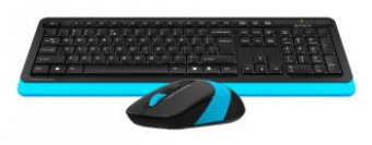 Клавиатура + мышь A4Tech Fstyler FG1010 клав:черный/синий мышь:черный/синий USB беспроводная Multimedia (FG1010 BLUE) от магазина РЭССИ