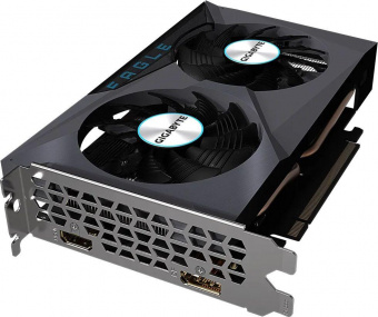 Видеокарта Gigabyte PCI-E 4.0 GV-R64EAGLE-4GD AMD Radeon RX 6400 4096Mb 64 GDDR6 2039/16000 HDMIx1 DPx1 HDCP Ret от магазина РЭССИ
