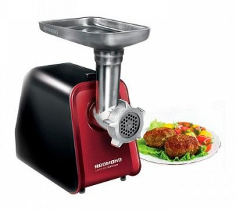 Мясорубка Redmond RMG-1250 1200Вт черный/красный от магазина РЭССИ