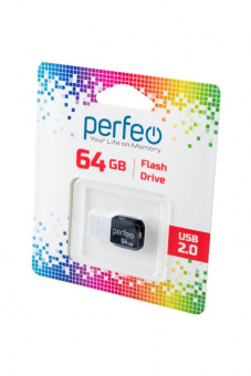Носитель информации PERFEO PF-M02W064 USB 64GB M02 черный BL1 от магазина РЭССИ