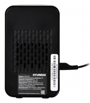 Радиобудильник Hyundai H-RCL300 черный LCD подсв:оранжевая часы:цифровые FM от магазина РЭССИ