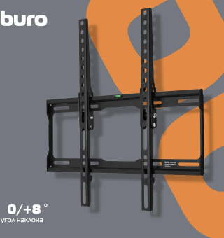 Кронштейн для телевизора Buro MT1 черный 22"-65" макс.35кг настенный наклон от магазина РЭССИ