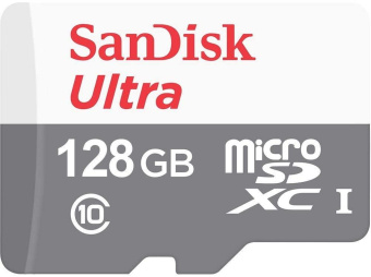 Флеш карта microSDXC 128GB Sandisk SDSQUNR-128G-GN6MN Ultra w/o adapter от магазина РЭССИ