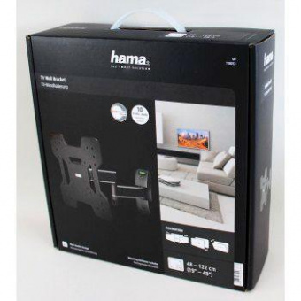 Кронштейн для телевизора Hama Fullmotion TV Premium черный 19"-48" макс.30кг настенный от магазина РЭССИ